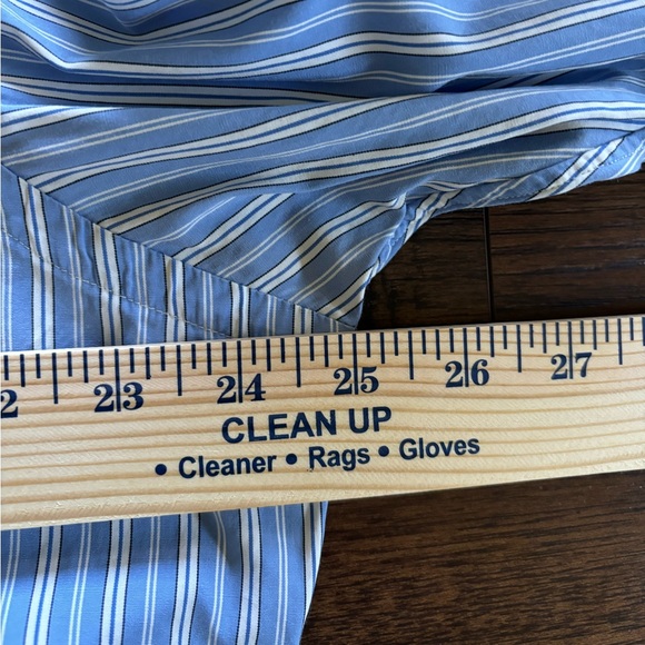 Ralph Lauren Shirt Mens Large Classic Fit Button Down Blue Striped Long Sleeve - Picture 7 of 8